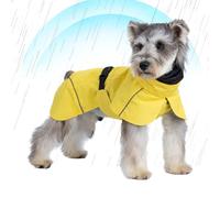 Dog Raincoat, Dog Raincoats for Medium Dogs, Breathable Pet Raincoat, Adjustable, Waterproof Raincoat with Night Reflective Safety Strips, Easy to Put on and Take Off