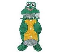 Dog Raincoat Double Layer Breathable Lightweight Puppy Slicker Poncho Jacket for Small Medium Pets (XL)