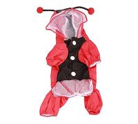 Dog Raincoat Double Layer | Weatherproof & Reflective Jacket for Walking/Running | Lightweight Breathable Polyester | Small to XL Sizes (XS)