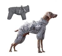 Dog Raincoat for Bernese Mountain Dog | Puppy Raincoat for Small Medium Large Dogs, Dog Windbreaker Jacket, Reflective Breathable Full-Body Coverage