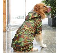 dog raincoat， Large Dog Raincoat Adjustable Pet Water Proof Clothes Lightweight Rain Jacket Hoodies with(6xl)