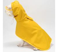 Dog Raincoat,Pet Rain Coat, Dog Raincoat Waterproof Soft Breathable Dog Rain Jacket Dog Hooded Dog Rain Coat for Small Medium Large Dogs(Yellow,XL)