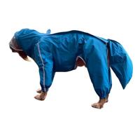 Dog Raincoat,Pet Rain Coat, Large Dog Raincoat Reflective Waterproof Dog Raincoat Lightweight Dog Rain Hooded Jacket Full Coverage Dog Raincoats(Blue male,10XL)