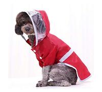 Dog Raincoat,Pet Rain Coat, Waterproof puppy raincoat reflective dog clothes outdoor coat rainproof coat pet puppies poncho breathable net(Large)