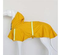 dog raincoat, S-5XL Pets Small Dog Raincoats Reflective Large Dogs Rain Coat Waterproof Jacket Fashion Outdoor Breathable Puppy Clothes(Yellow,L)