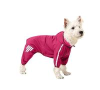 Dog Raincoat Waterproof,Adjustable Dog Rain Jacket with Hooded for Large Dogs,Quick & Easy to Wear