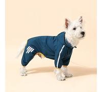 Dog Raincoat Waterproof,Adjustable Dog Rain Jacket with Hooded for Large Dogs,Quick & Easy to Wear