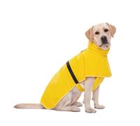 Dog Raincoat - Waterproof Polyester Pet Jacket, Adjustable Neck & Back Buckle, 3M Reflective Strips, Leash Hole -XL to 7X-Large (yellow, 6XL)