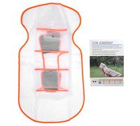 Dog Raincoat Windproof Waterproof Four Feet Hooded Rain Clothing M Orange - Durable EVA Material, Adjustable Hood, Ideal for Outdoor Walking (Orange)