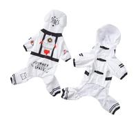 Dog Raincoat with Adjustable 4-Leg Design, Space Suit Inspired Pet Rainwear for Outdoor Adventures