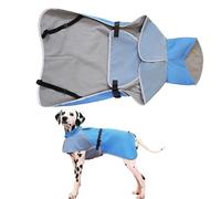 Dog Raincoat With Hood - Waterproof Reflective Windproof Winter Coat For Dogs | Hooded Poncho Apparel For Small, Medium & Large Dogs - Ideal F́or Rainy & Cold Weather Outdoor Protection