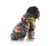 Dog Raincoat with Hoodies - Cute Waterproof Dog Rain Jacket Four Legs Jumpsuit Outfits Lightweight Pet Rainwear Puppy Cat Clothes for Rain Days Outdoor Walking Camping (#5,XL)