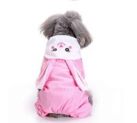 Dog Raincoat with Hoodies - Cute Waterproof Dog Rain Jacket Four Legs Jumpsuit Outfits Lightweight Pet Rainwear Puppy Cat Clothes for Rain Days Outdoor Walking Camping (#1,L)