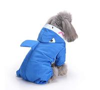 Dog Raincoat with Hoodies - Cute Waterproof Dog Rain Jacket Four Legs Jumpsuit Outfits Lightweight Pet Rainwear Puppy Cat Clothes for Rain Days Outdoor Walking Camping (#3,XL)