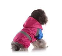 Dog Raincoat with Hoodies - Cute Waterproof Dog Rain Jacket Four Legs Jumpsuit Outfits Lightweight Pet Rainwear Puppy Cat Clothes for Rain Days Outdoor Walking Camping (#6,XL)