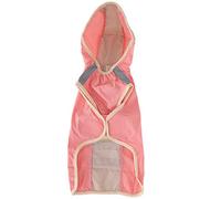 Dog Raincoat with Reflective Stripe | Weatherproof & Breathable Polyester Pet Jacket | Adjustable Hood for Small/Medium/Large Dogs | Lightweight Rain Cape for Protection (XL)