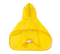 Dog Raincoats - Hooded Yellow Puppy Poncho With Reflective Strip,Cute Duck Shape, Adjustable Dog Clothes For Outdoor Travel Walking