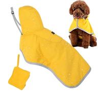 Dog Raincoats Raincoat for Dogs Waterproof Lightweight Adjustable | Reflective Rain Poncho for Pets Winter Camping Walks Travel Hiking in the Park M