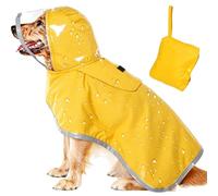 Dog Raincoats Raincoat for Dogs Waterproof Lightweight Adjustable | Reflective Rain Poncho for Pets Winter Camping Walks Travel Hiking in the Park XL