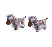 Dog Raincoats Waterproof,Dog Raincoat, 2pcs Raincoat Small Dog Rain Jacket Dogs Large Aquarium Decor Ceramic Rain Coat Waterproof Rain Jacket Transparent Puppy
