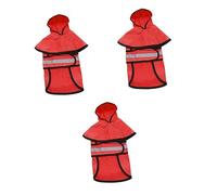 Dog Raincoats Waterproof，Dog Raincoat， 3pcs Pet Hooded Rain Jacket Dog Rain Coat Pet Rainwear Dog Rain Suit Pet Clothes Dog Rain Gear Pet Reflective Raincoat Sm