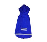 Dog Raincoats Waterproof, Dog Raincoat With Two Legs Hood Brim Reflective Strip Tow Rope Hole Multicolor 3XL-5XL(Blu,5XL)