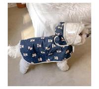 Dog raincoats waterproof Puppy Dog Rain Coat Waterproof Reflective Classics Pet Raincoat With Harness For Small Dogs Pomeranian Dachshund Impermeable(Blue,S)