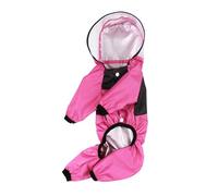 Dog Rainwear with 4 Legs, Four Seasons Pet Clothes, Outdoor Activity, Pet Raincoat with Transparent Hood