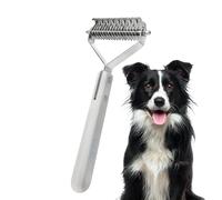 Dog Rake Brush for Shedding, Dematting Brush, Double-Sided Grooming Tool Pet Supplies for Medium Large Breeds Professional Salon Home Routine Cats Dogs