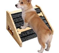 Dog Ramp - Anti-Slip Wooden Step - with Felt Pad Pet Ramps for Stairs,for Small Medium Canine Bed Sofa Home Bedroom Doorway Indoor Outdoor