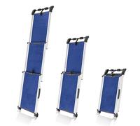 Dog Ramp for Car, SUV - Extendable Telescopic Dog Ramps for Large Dogs - Stable - Anti-Slip - Night Safety Reflective Sides - 198lbs Capacity - Lightweight Dog Stairs - Fixing clip - Blue