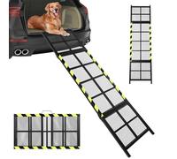 Dog Ramp for Cars,188cm Folding Dog with with Reflective Strips, Anti-Slip Surface, Pet Stairs Ramp for Medium & Large Up to 100Kg Get Into a Car, SUV, Truck
