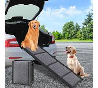 Dog Ramp for Cars, Extra Long 170cm Folding Dog Car Ramp for Large Dogs, with Pet Blanket, Anti-Slip Surface, Long Dog Steps for Large Dogs Up to 115kg Get Into a Car, SUV & Truck