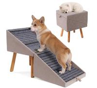 Dog ramp for Small Dogs, 2-in-1 Pet Steps & Ottoman - Foldable Dog ramp for Couch