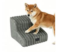 Dog Ramp for the Bed, Compact, Removable, Washable Pet Ramp, Cat Ladder, Step Ramp, for Small and Older Cats, as well as Puppies, Sofa and Couch, Apartment, Balcony, Patio, Garden