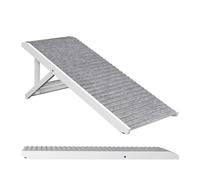 Dog Ramp Pet Stairs Height-Adjustable Steps Cat Climbing Aid Helper 38-43cm Grey