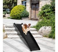 Dog Ramps for Cars, 150cm Portable Pet Ramp, Non-Slip Safety Rug Surface Dog Ramp, Dog Steps Stairs for Large Dogs Up to 110LBS, Lightweight&Folding, Dog Ramp for Cars, SUV, Truck