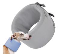 Dog Recovery Collar, Adjustable Lightweight Neck Support, Prevents Pets From Touching Stitches, Wound Care Protection, Anti-Lick Shield, Anti-Bite Visible Wrap, For Dogs, 1-Pack