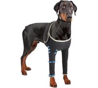 Dog Recovery Sleeve Provide Elbow Protection, Dogs Anti-licking Protection Sleeve, Dog Leg Surgical Recovery Suit, Elbow and Knee Brace, Alleviates Pain Reduces Inflammation (M,both legs)