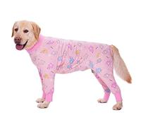 Dog Recovery Suit After Surgery Female Male, Medium Large Dog Neuter Shirt Cone Alternatives Prevent Licking Surgical Onesies(Elephant, 3XL)