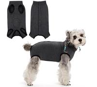 Dog Recovery Suit - Comfortable Surgery Recovery Suit for Dogs After Surgery, Soft Bodysuit for Spay & Neuter, Licking Prevention, Flexible Design, for Small and Medium Dogs(Dark Gray,S)