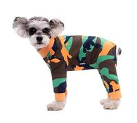 Dog Recovery Suit Female Male for Small Medium Dogs - Cotton Breathable Four-Legged Onesies Pajamas, Soft After Surgery Bodysuit with Back Zipper for Home Outdoor Wear (#6(Female Dog),XL)