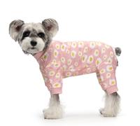 Dog Recovery Suit Female Male Small Medium Dogs,Dog Surgical Recovery Suite Bodysuit After Surgery Puppy Cat Long Sleeve Onesies Bodysuit After Surgery Wound Protective (Pink Eggs, M)