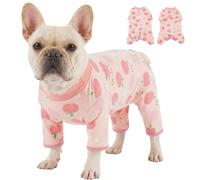 Dog Recovery Suit for Dogs After Surgery, Soft Cotton Dog Surgical Suit Anti Lick Protection, Onesie Alternative to Cone for Small Dogs Male Female, Peach Pink XL