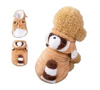 Dog Red Panda Winter Clothing, Cute Fall Hoodie Warm Fleece Coat Cute Dress-Up Outfit Clothes Small Puppy Costume (Small)