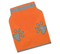 Dog Reflective Vest, Fluorescent High Visibility Pet Vest, Reflection Safety Gear, 14.17x17.32 Inches, for Strolling, Adventures, Outside and Nighttime Walks