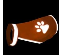 Dog Reflective Vest Hunting Safety Gear - Fluorescent Paw Pattern Apparel | Small Medium Large Breed Outdoor Night Activity Visibility Protection Walking Training Hiking Camping Safety Control