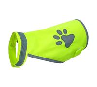 Dog Reflective Vest - Reflective Vest for Dogs | Fluorescent Vest for Dog | Yellow Vest Dog | Keeps Dogs Visible with Dog Paw Pattern | Outdoor Safety Pet Security Vest for Hiking, Hunting