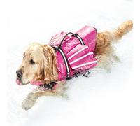 Dog Reflective Wing Swimming Wear with Chin Rest | Dog life jacket with a rescue handle, suitable for pool, lake, river, water park, boat, kayak, paddle and yacht
