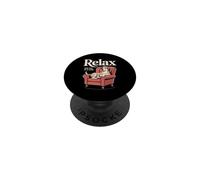 Dog Relax One Day At A Time Motivation PopSockets Adhesive PopGrip